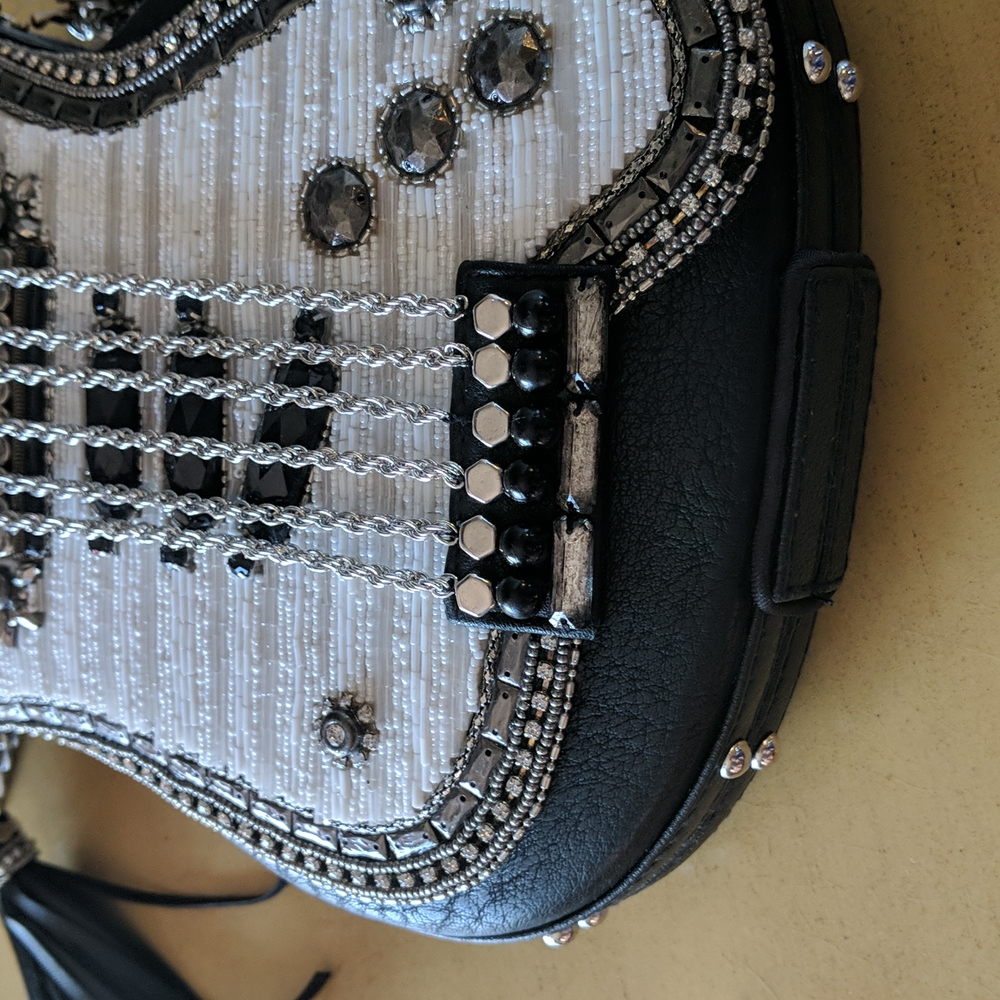 Hard Rock Mary Frances Leather Cross Body Guitar Bag 🎉HP🎉 - Picture 9 of 12
